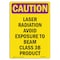 Signmission OSHA CAUTION RADIATION Sign, Laser Radiation Avoid Exposure, 10in X 7in Decal, 10" H, 7" W, Portrait OS-CR-D-710-V-10233 - alternate 1